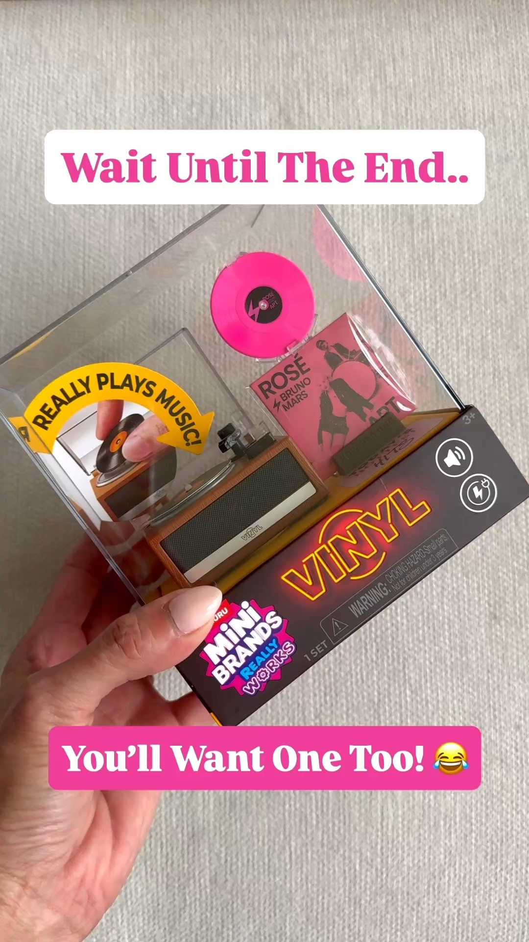 Current obsession…this ADORABLE tiny record player by @mini_brands_official 😍

If you’re on the fence on whether or not this toy is a must have, this reel should help you decide…decide you NEED one too! 😂

These are selling QUICK and unfortunately the resellers are on the hunt also.  Check them out on your next Target run! 

* Mini Brands Record Player - $19.99

#target #viral #trending #pink #new

#LTKmomlife #LTKKids #LTKHome
