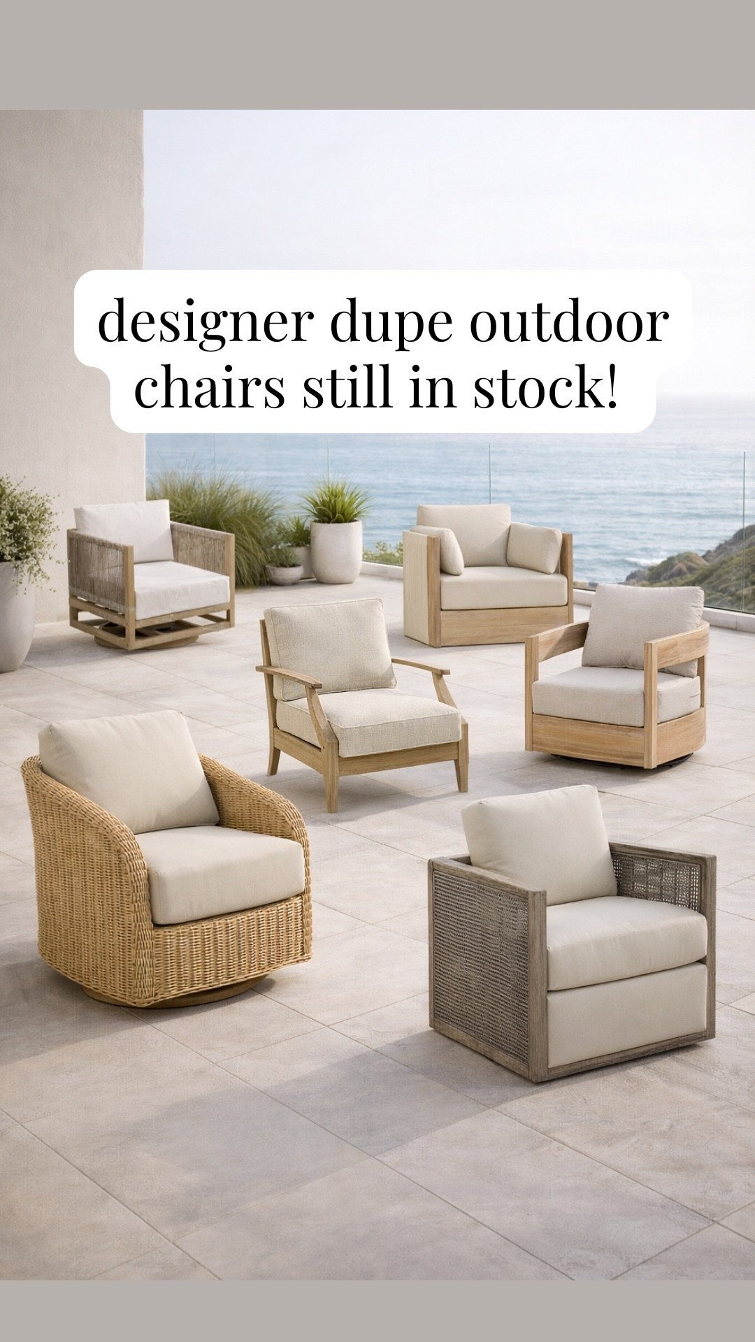 Designer dupe outdoor chairs furniture

#LTKSaleAlert #LTKHome