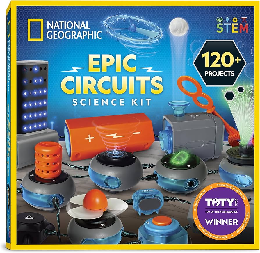 National Geographic Circuit Maker Kit - Electronics Kit for Kids with 120 Electrical Circuit Proj... | Amazon (US)