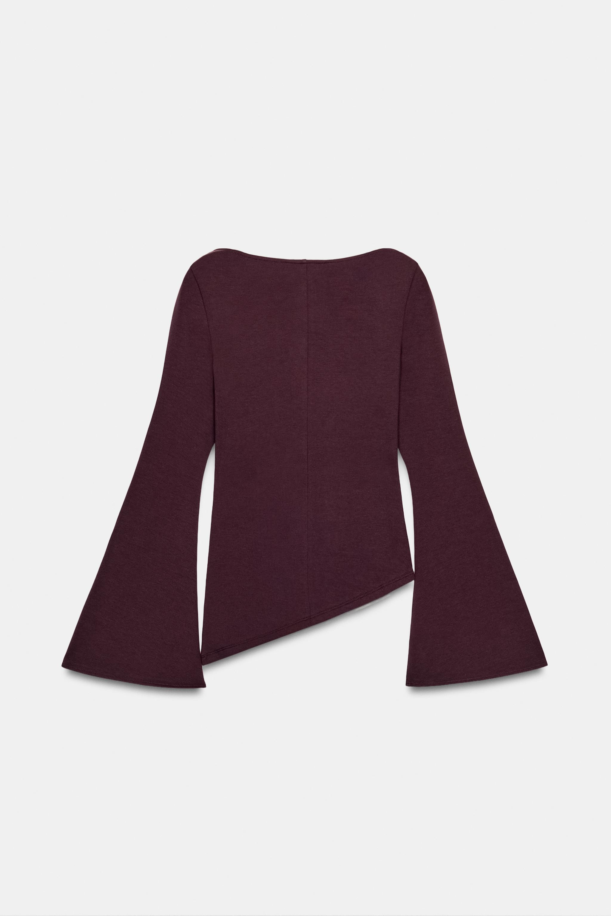 LONG SLEEVE INTERLOCK TOP | Zara UK