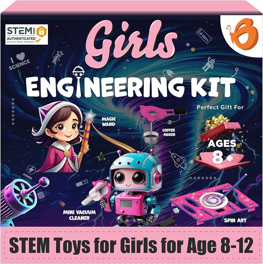 Butterfly EduFields 100+ STEM Projects | Girls Mini Engineering Kit for Ages 8 10 12 15 Years | U... | Amazon (US)