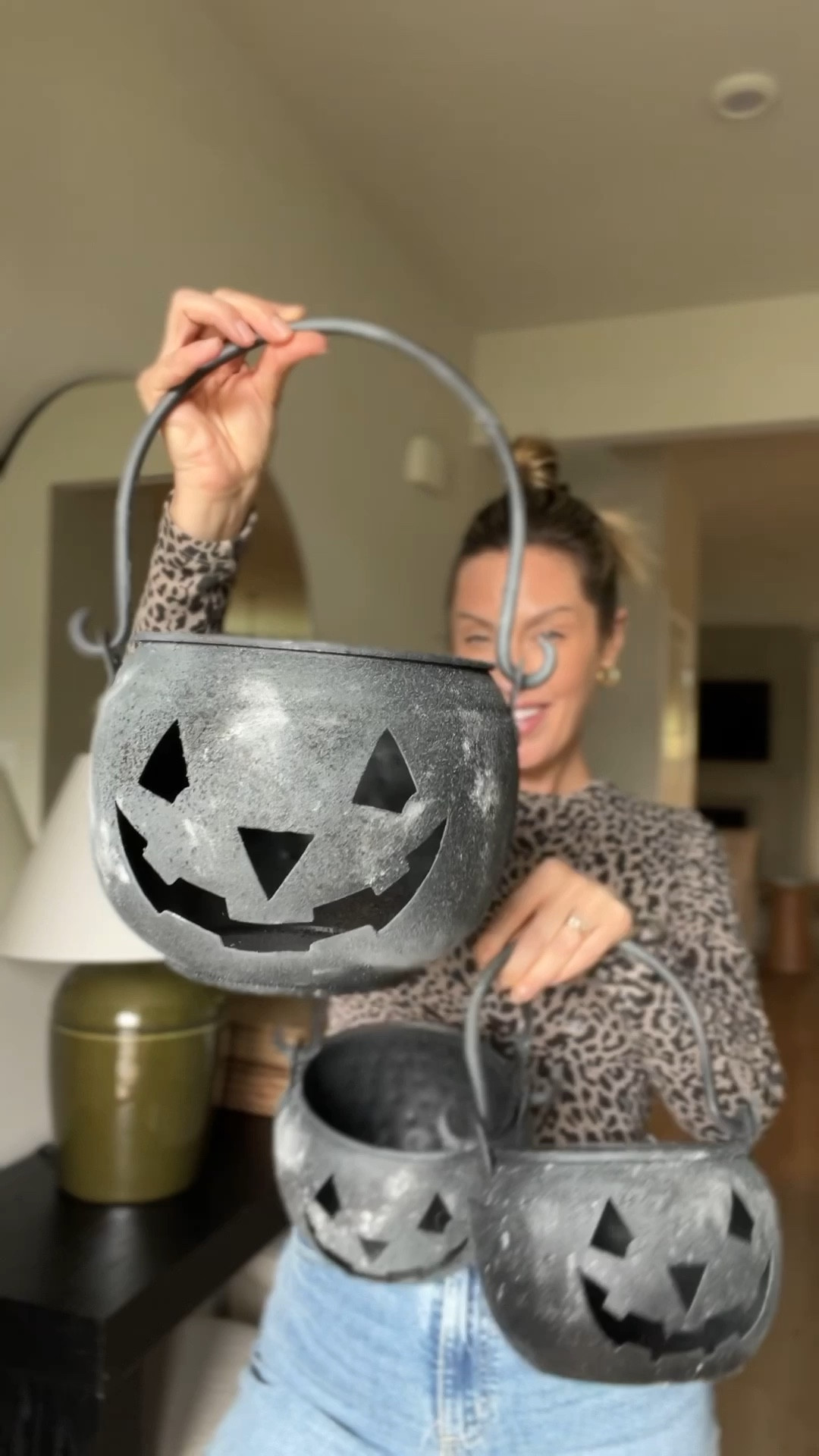 DIY black terracotta jack-o-lanterns / pottery barn inspired / halloween decorations / fall front porch 

#LTKHalloween #LTKSeasonal
