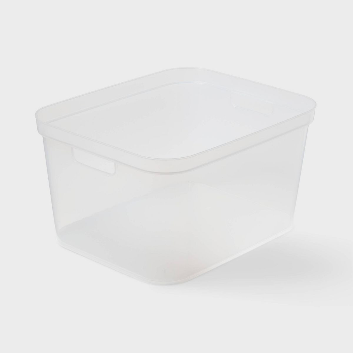 Large Open Storage Bin Clear - Brightroom™: Plastic, Portable, Nesting, Universal Storage, 20.4... | Target