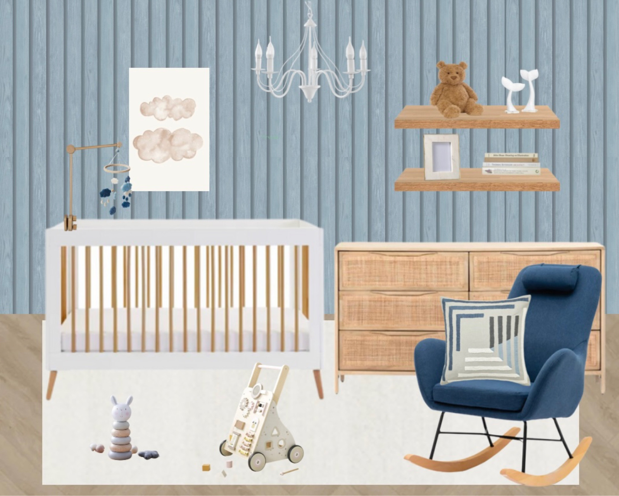 Nursery Design 💙🧸 

#nursery #nurseryinspo #home #homeinspon#decor #homedecor #interior #interiordesign #interiorinspo 

#LTKhome #LTKU #LTKbaby
