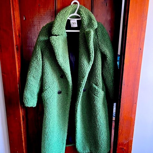 Zara teddy shearling coat | Poshmark