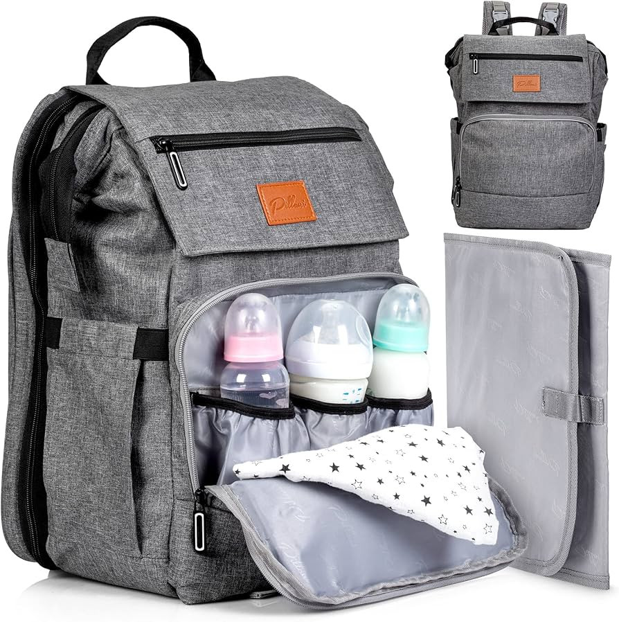 PILLANI Baby Diaper Bag Backpack, Baby Bag for Boys& Girls,Diaper Backpack,Baby Registry Search,N... | Amazon (US)