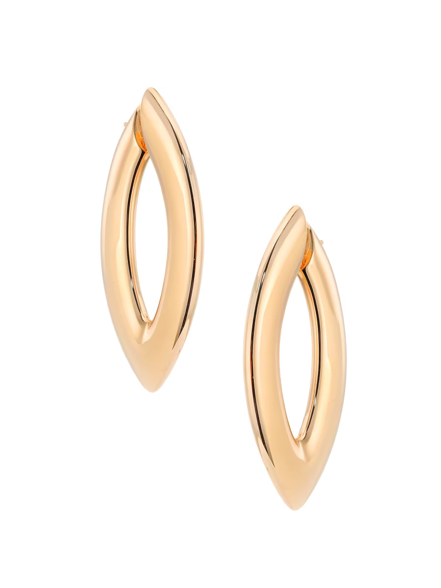 Vhernier Doppio Senso 18K Rose Gold Tapered Oval Earrings | Saks Fifth Avenue