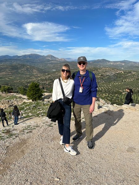 Perfect vacation wear! My husband is wearing pants from Wrangler at Walmart they travel well and are under $30! Wearing this exploring in Greece, these pants travel well. 

#LTKfamily #LTKfindsunder50