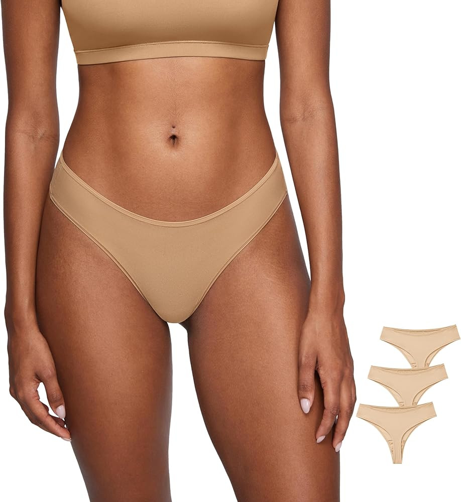 Magneticfit Thongs for Women Stretch Sexy Underwear Comfort Tagless Thong Low Rise Breathable Pan... | Amazon (US)