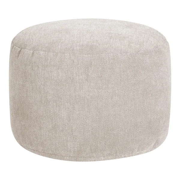 Dotcom Alfa 20" Wide Round Pouf Ottoman | Wayfair North America