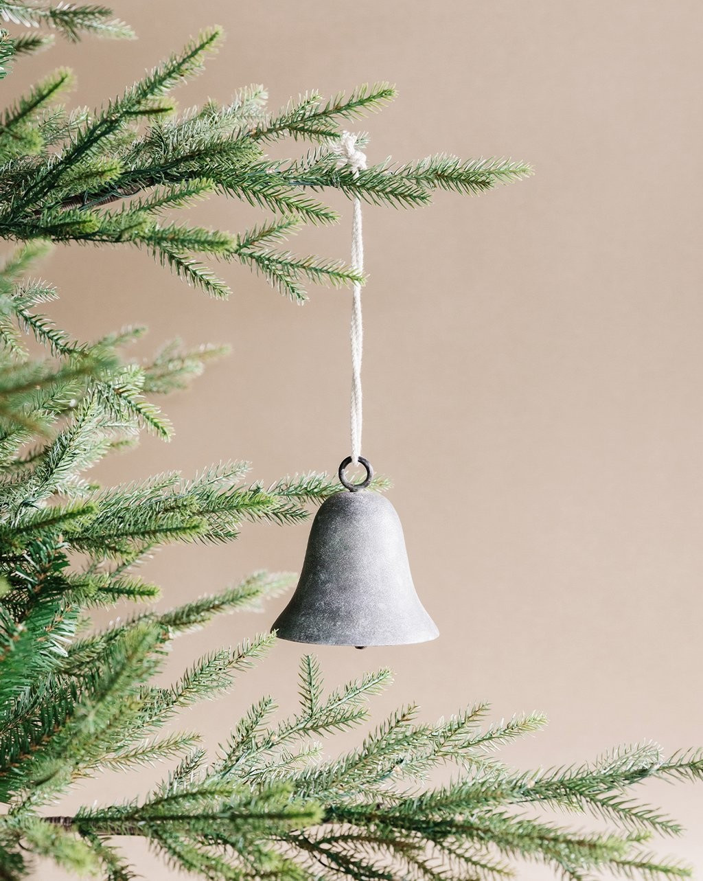 Silver Hanging Pewter Bell | McGee & Co.