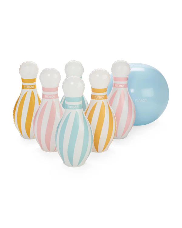 Pastel & Rainbow Backyard Bowling Set | FUNBOY