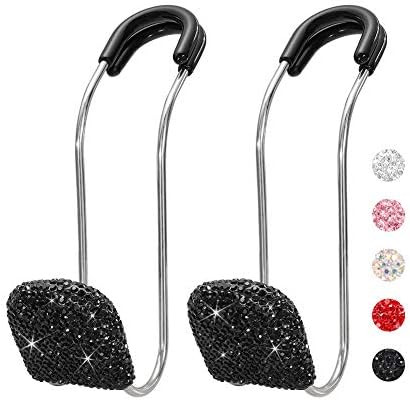 SAVORI Car Headrest Hooks Bling Car Accessories Rhinestones Universal Auto Back Seat Headrest Metal  | Amazon (US)