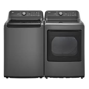 LG LG Top Load Impeller Matte Black Washer & Dryer at Lowes.com | Lowe's