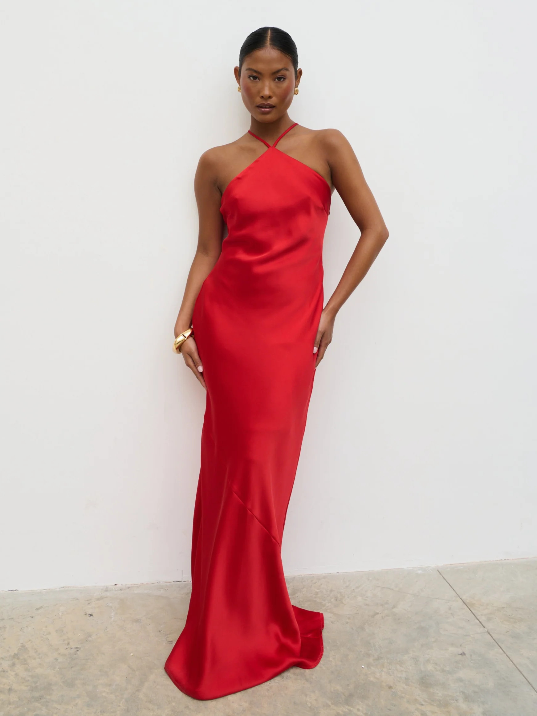 Yvette Halter Neck Maxi Dress | Pretty Lavish (UK)