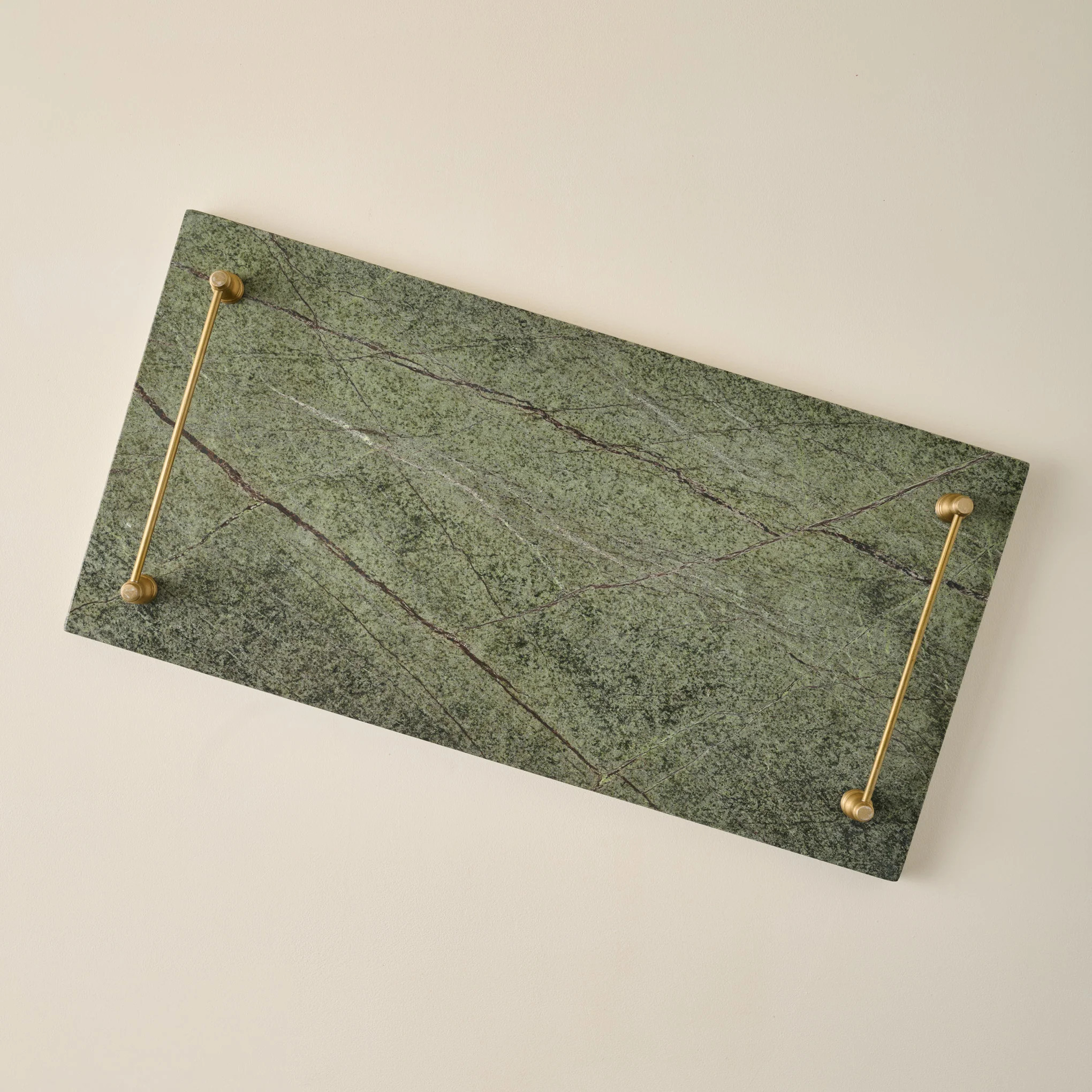 Forest Marble + Brass Serving Tray | Magnolia