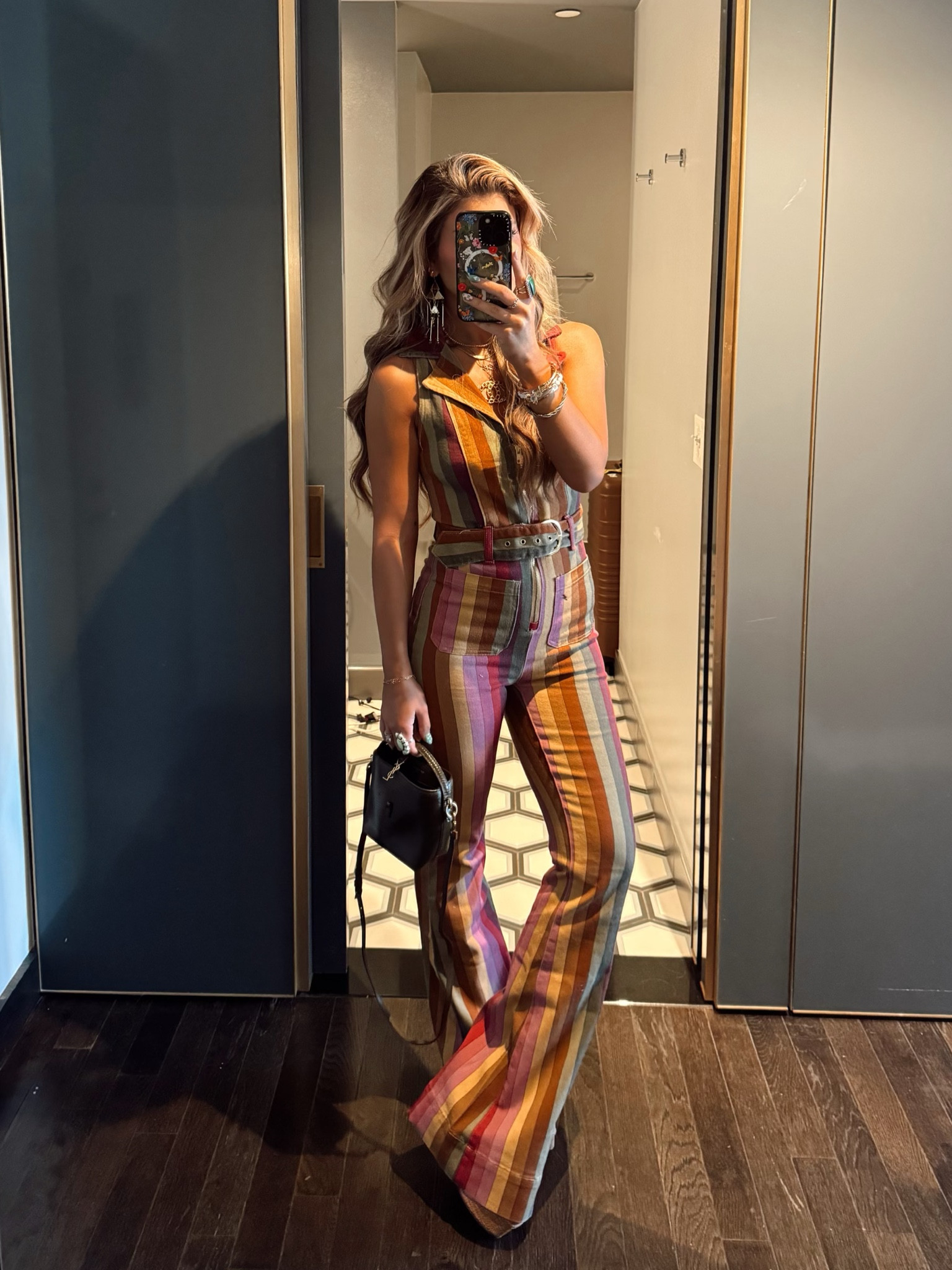 Jumpsuit- Show Me Your Mumu
Shoes- Sam Edelman 
Purse- YSL
Earrings- old Ramy Brook
Rings- Goldie Lew
Tennis Necklace- Amazon
Cort Necklace- Gift but linked something similar
Chanel Necklace- Old from One Vintage Button 

#LTKCon #LTKStyleTip