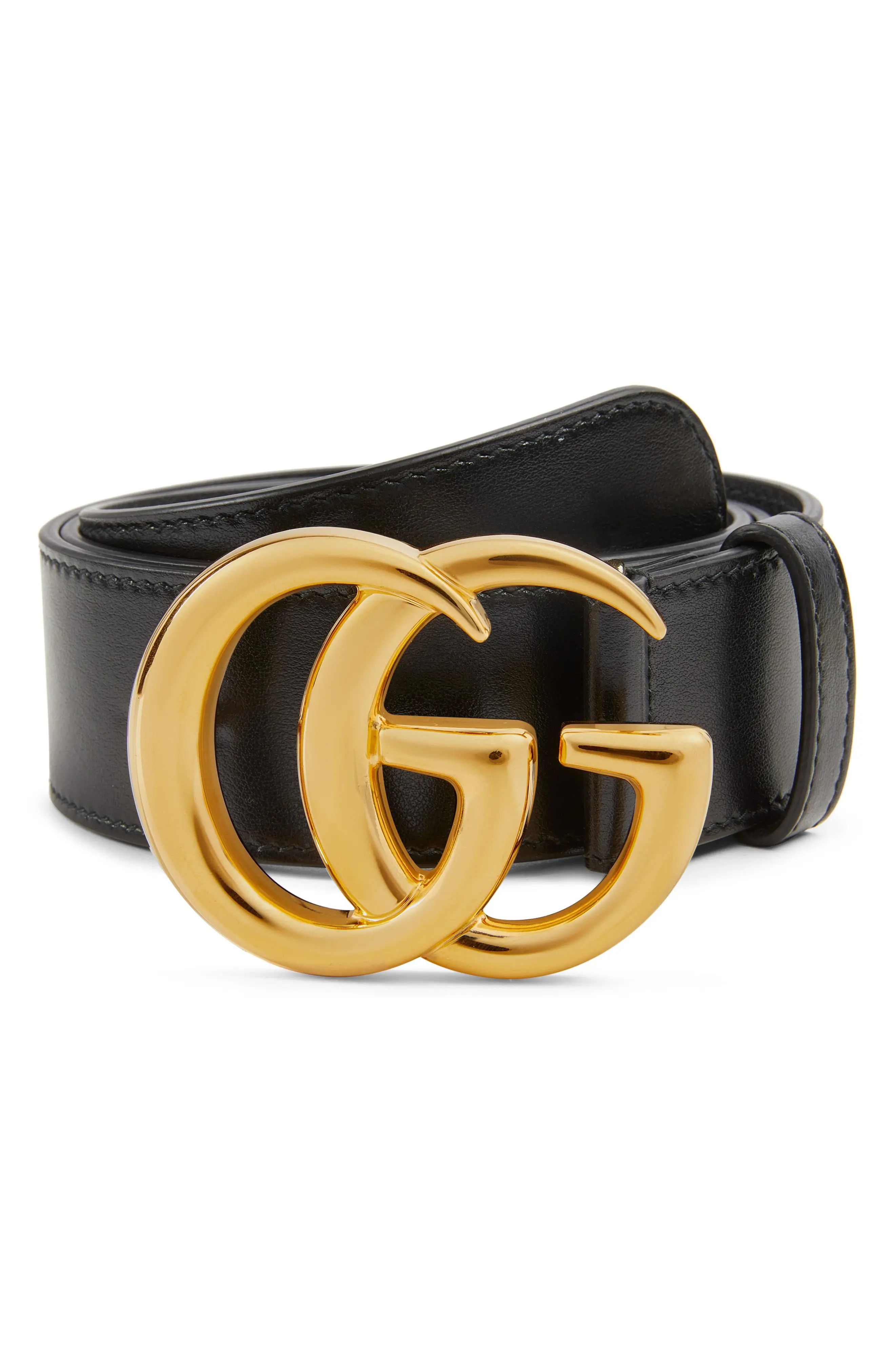 Women's Gucci Gg Logo Buckle Leather Belt | Nordstrom