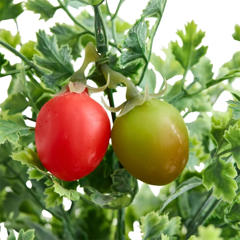 Better Homes & Gardens Faux Tomato Plant in Ceramic Vase, 14 Inch | Walmart (US)