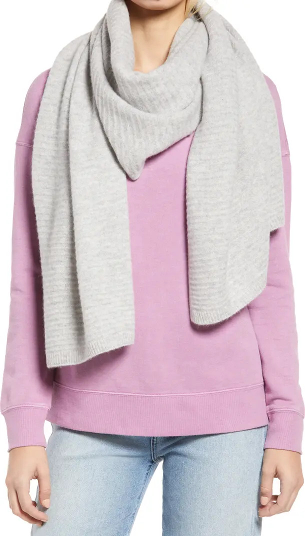 Cashmere Rib Scarf | Nordstrom