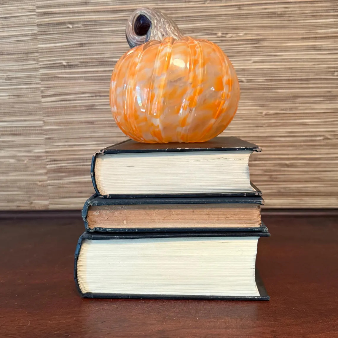 Vintage Black Books for Halloween Decor | Dark Neutral Decor With Silver Accents - Etsy | Etsy (US)