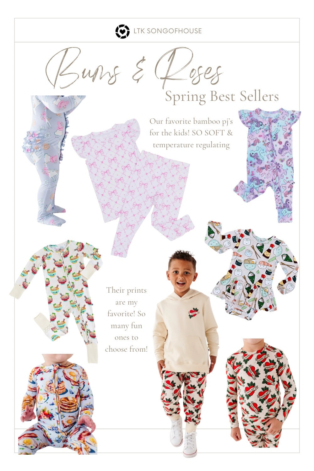 Some Bums & Roses best sellers and fav 🌸🤍✨ We love their fun prints and super soft bamboo that keeps our hot kids cool and comfortable through the night! 

#LTKFamily #LTKKids #LTKBaby
