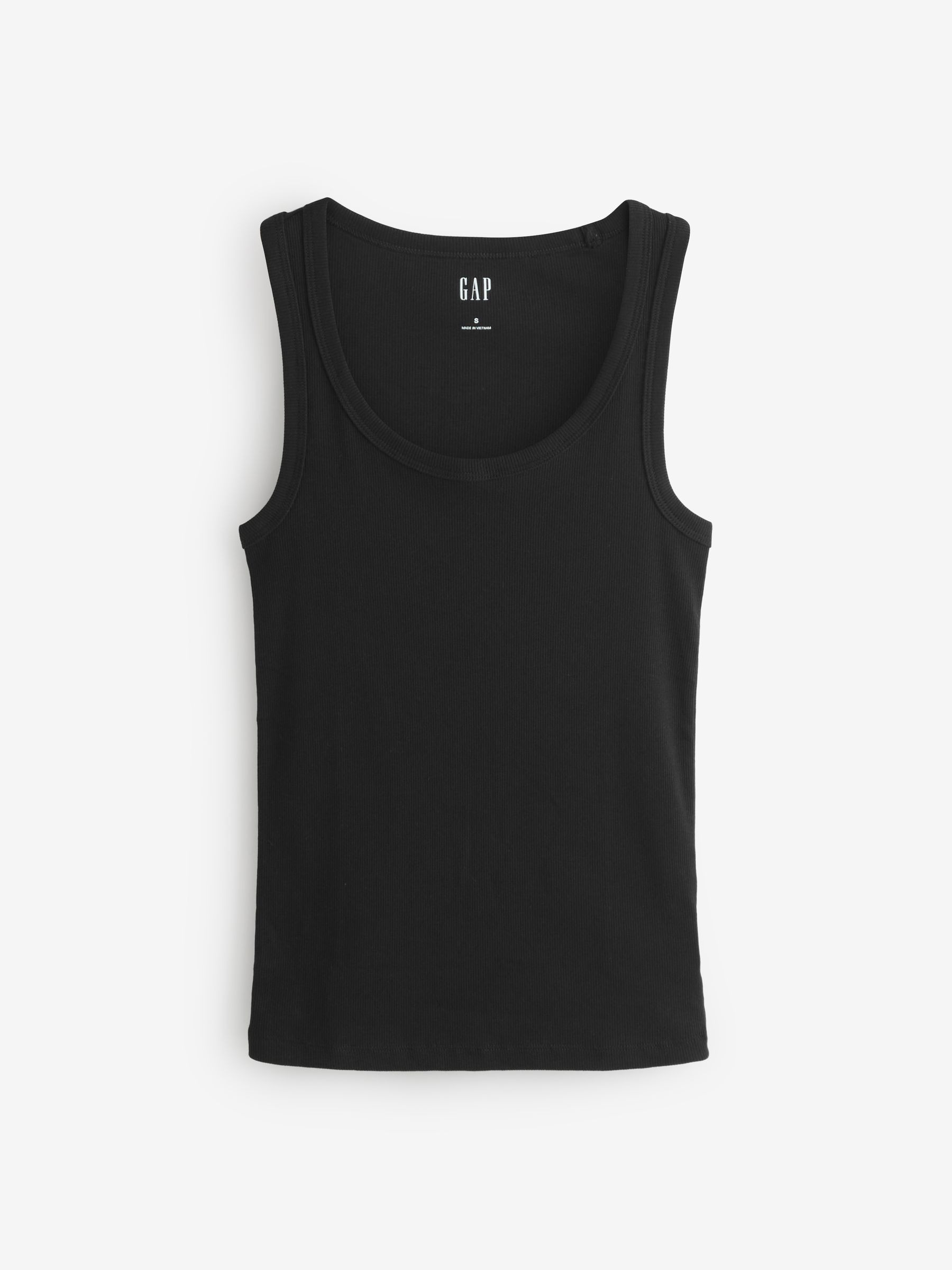 Black Rib Scoop Vest | Gap | GAP UK