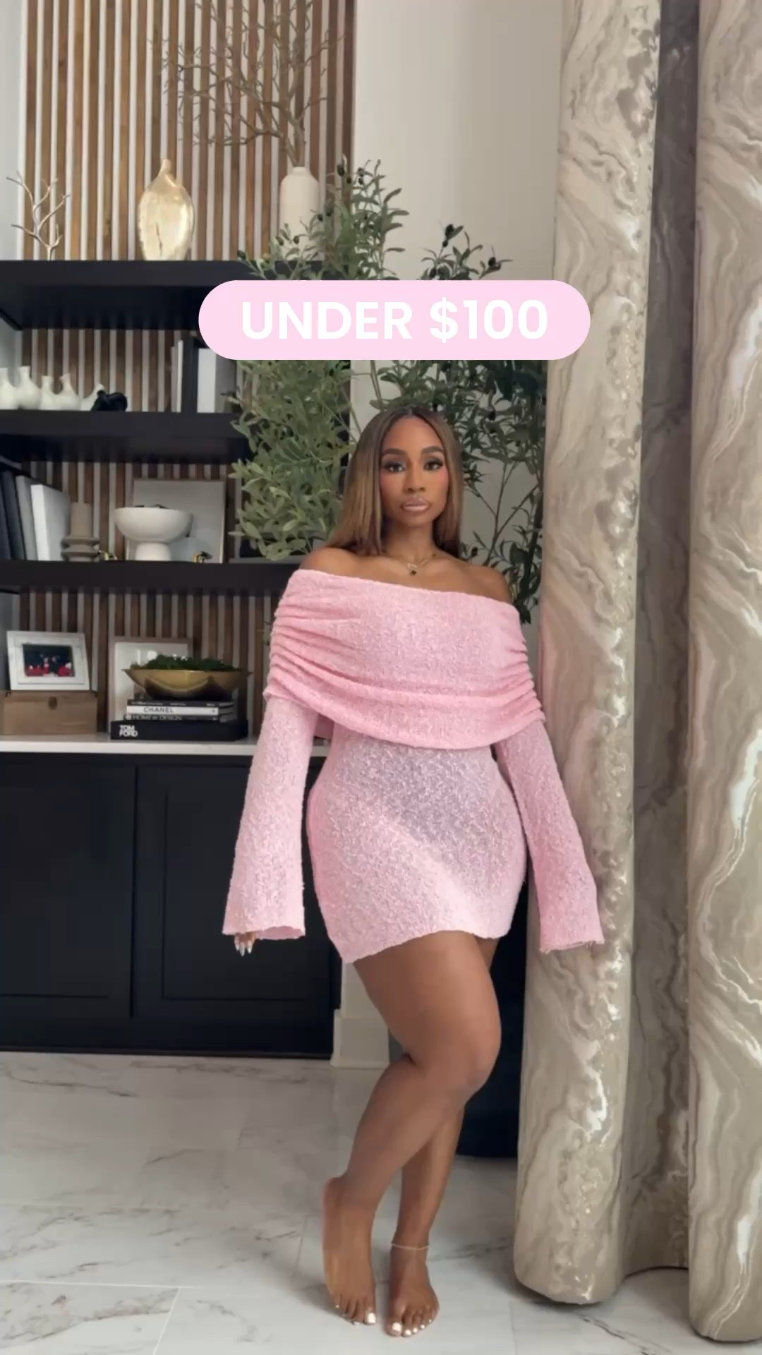 mini spring dresses! Boucle off-shoulder mini dress. Have it in blue and white! 

#LTKMidsize #LTKootd