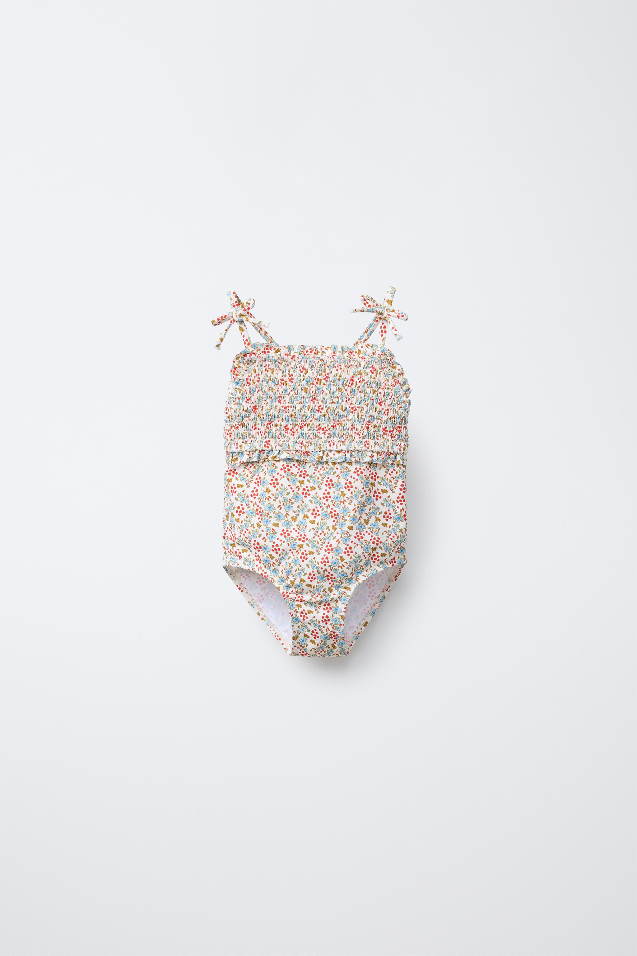 2-6 YEARS/ FLORAL HONEYCOMB SWIMSUIT | Zara US