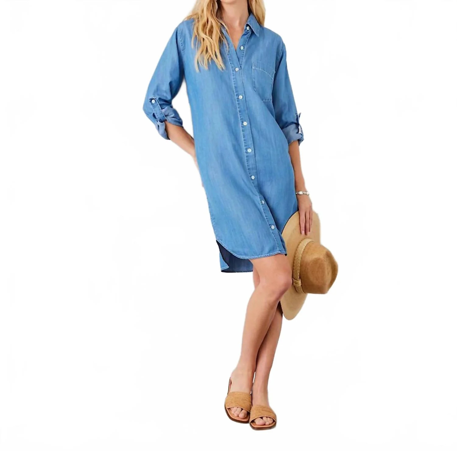 Chambray Shirtdress | Shop Simon