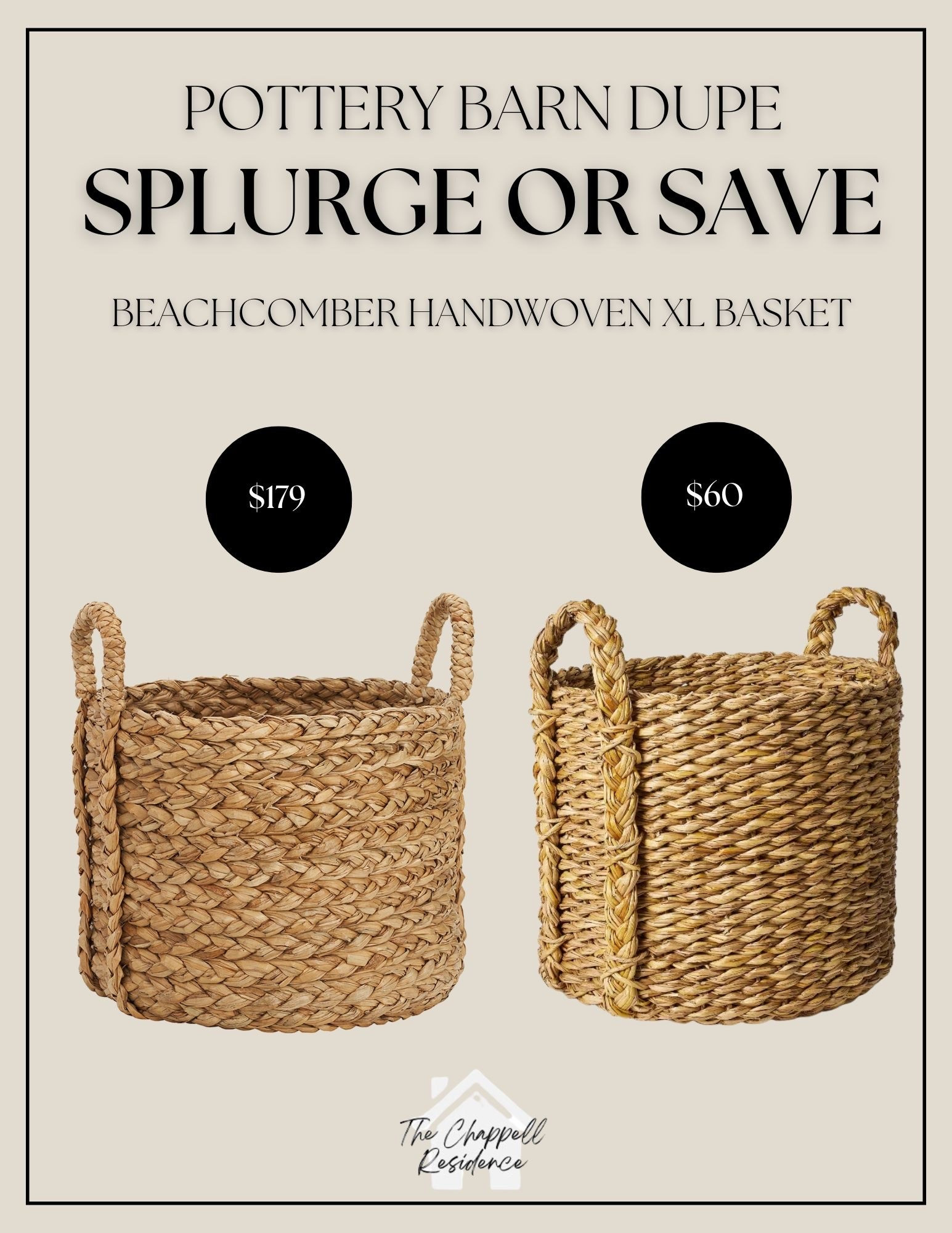 Pottery Barn Beachcomber Handwoven XL Basket Dupe

#LTKdayinmylife #LTKHome #LTKU