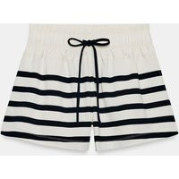 Zara - Striped Shorts - Striped - S - Woman | Zara UK