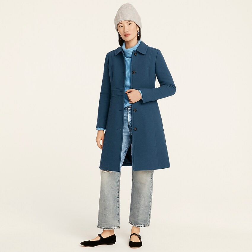 Classic lady day coat in Italian double-cloth wool with Thinsulate® | J. Crew US