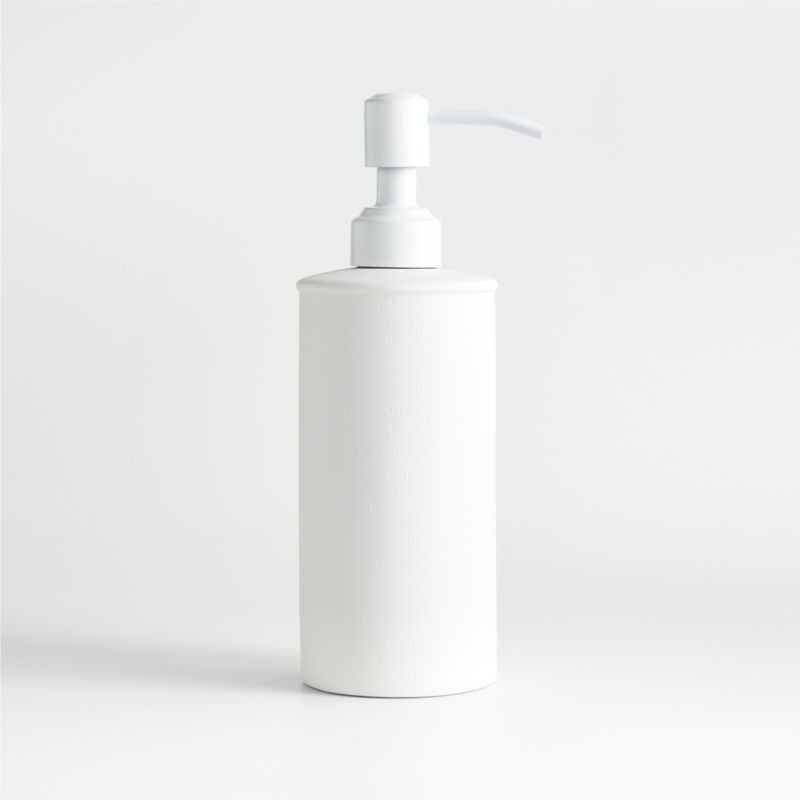 Juxon White Soap Pump + Reviews | Crate & Barrel | Crate & Barrel