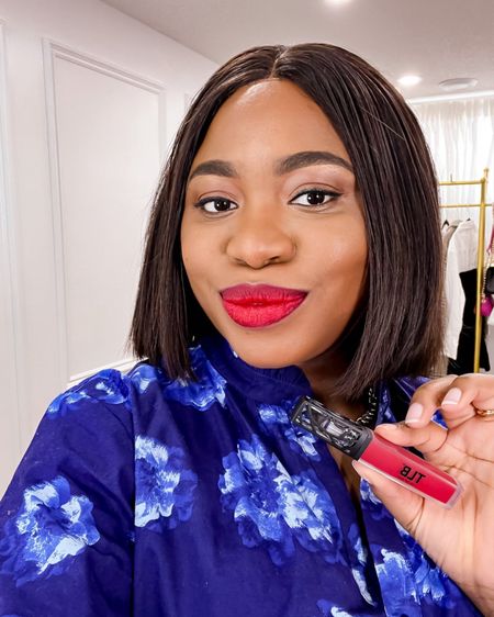 Walmart Beauty coming through with an amazing selection of Black-owned/operated brands.walmartpartner Tried The Lip Bar Hot Mama (em yess!!) lip kit for the first time. #What do we think of this fiery red hue? It’s transfer-resistant too!!💃🏾 I handpicked a few more must-haves for you on the second slide. Get these during the @Walmart Glow Up Event, which ends in a few days.😘 #walmartbeauty

#LTKbeauty