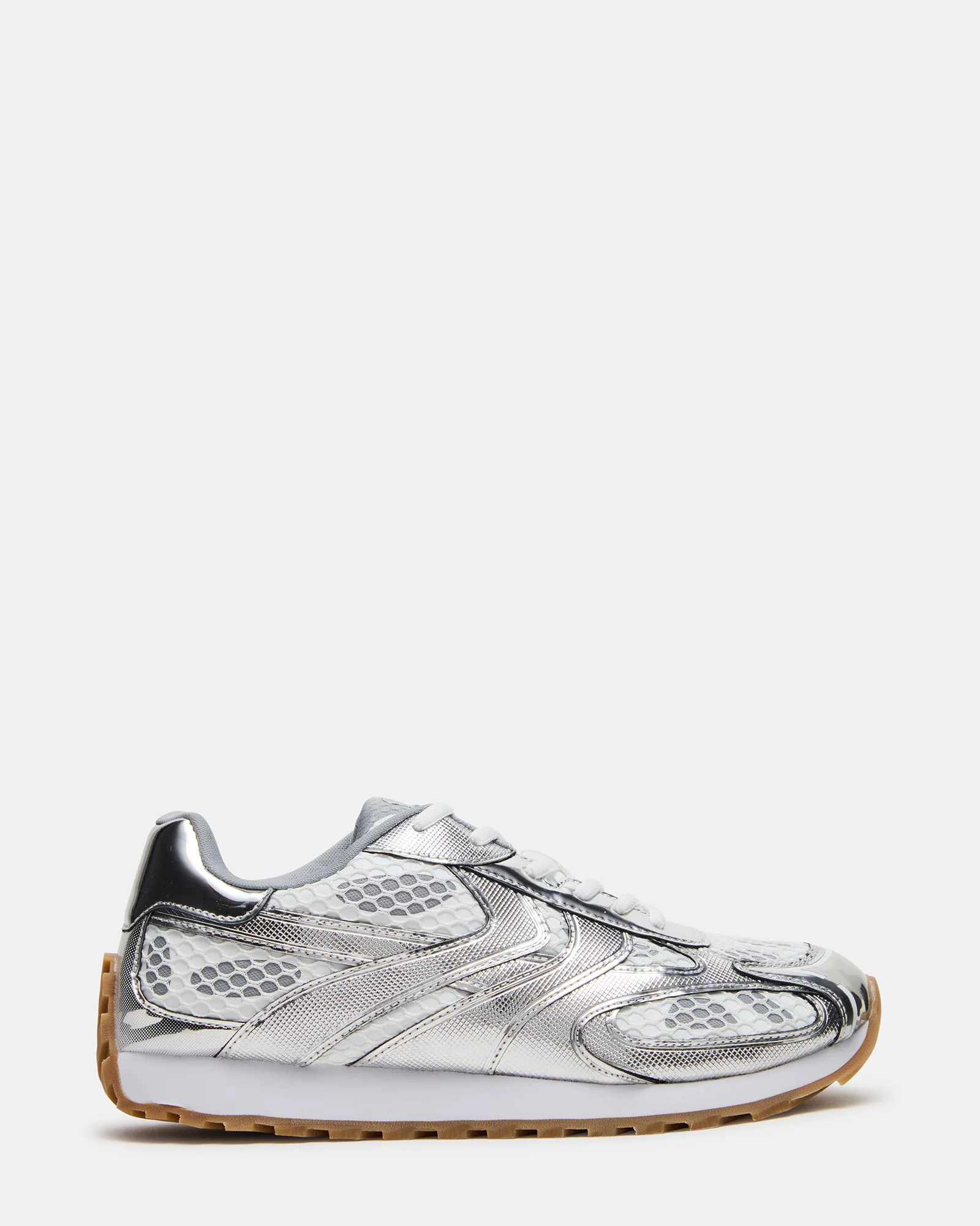 XYLO Silver Low-Top Lace-Up Men's Sneakers | Steve Madden (US)
