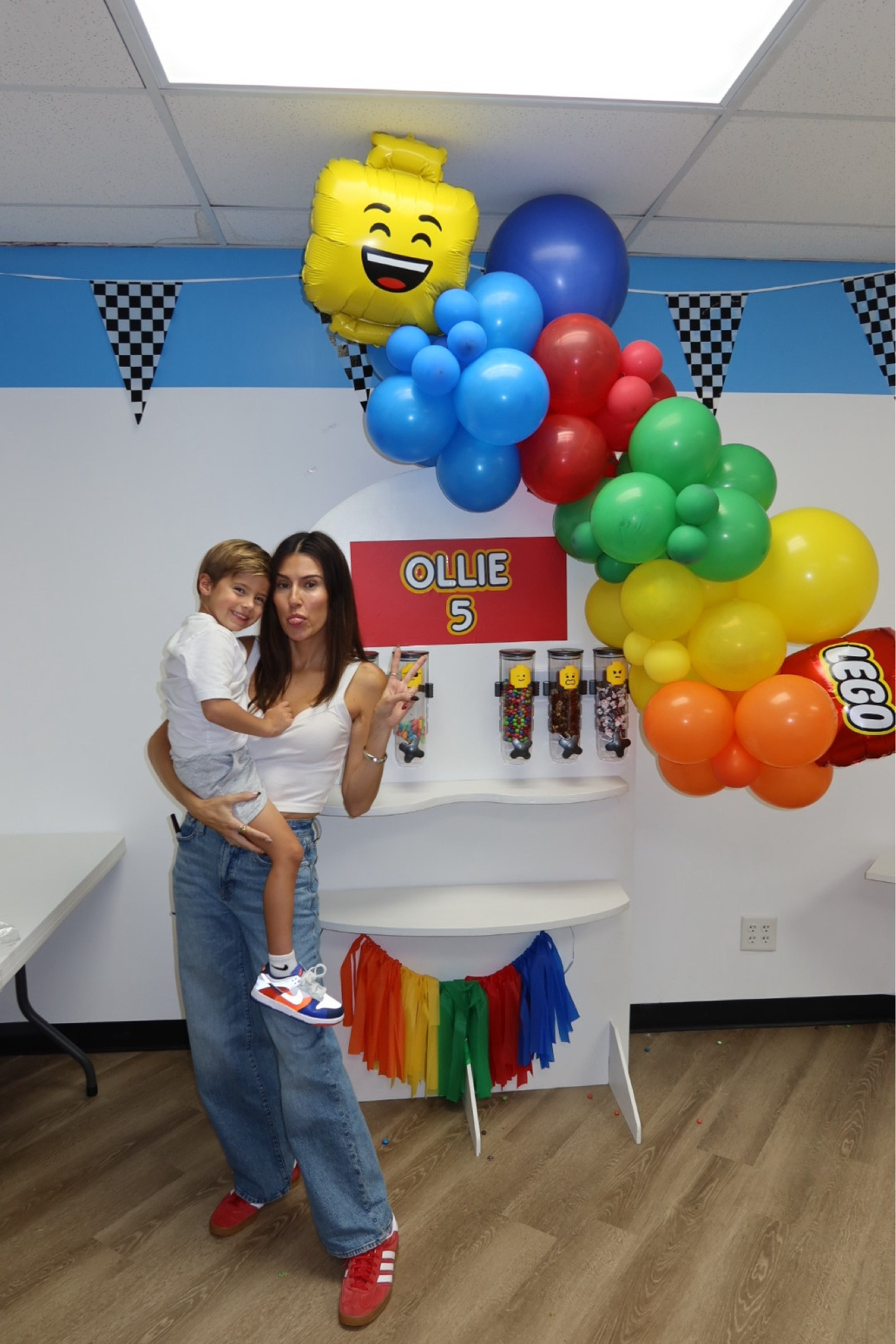 Ollie’s 5th birthday party - Lego themed 🎈✨ linking all his affordable party decor here! 

Boys birthday party, Lego birthday party, Lego decor, kids birthday, 5th birthday, jeans, Madewell jeans, red adidas, mom outfit, fall outfit, colorful birthday party, balloon arch, Christine Andrew 

#LTKFindsUnder50 #LTKKids #LTKParties