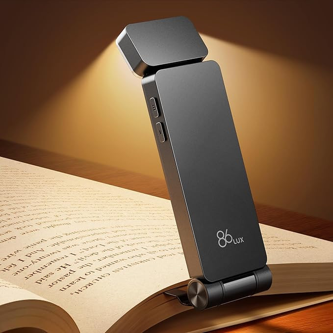 86lux Book Light, Rechargeable Clip-On LED Reading Light for Bed & Night Use - 3 Color Temperatur... | Amazon (US)