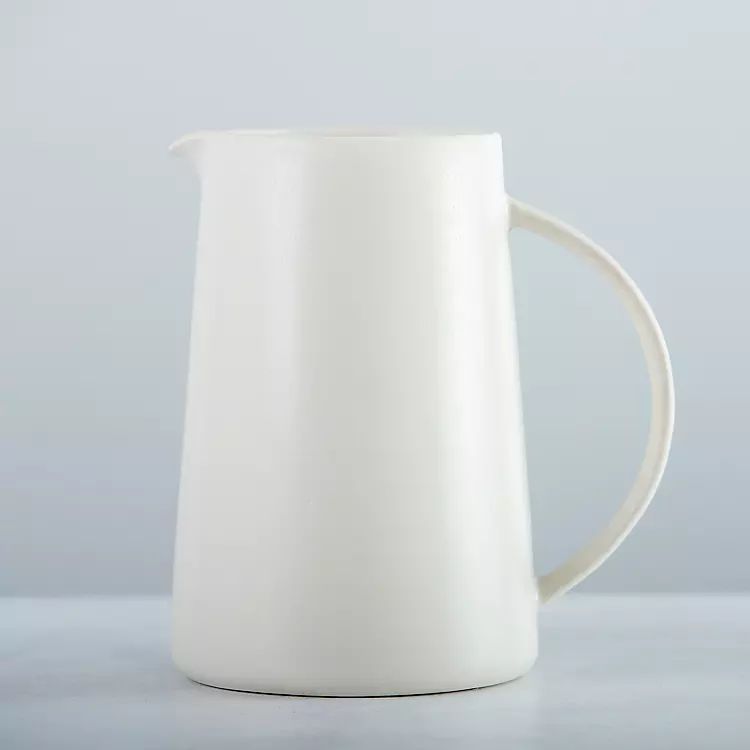 Maya Matte Reactive Cream Pitcher | Kirkland's Home