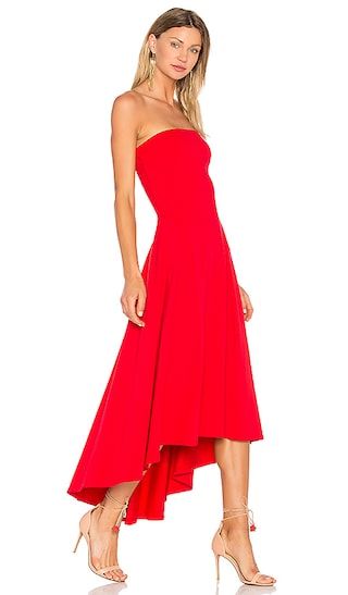 Strapless Hi Low Dress in Perfect Red | Revolve Clothing (Global)