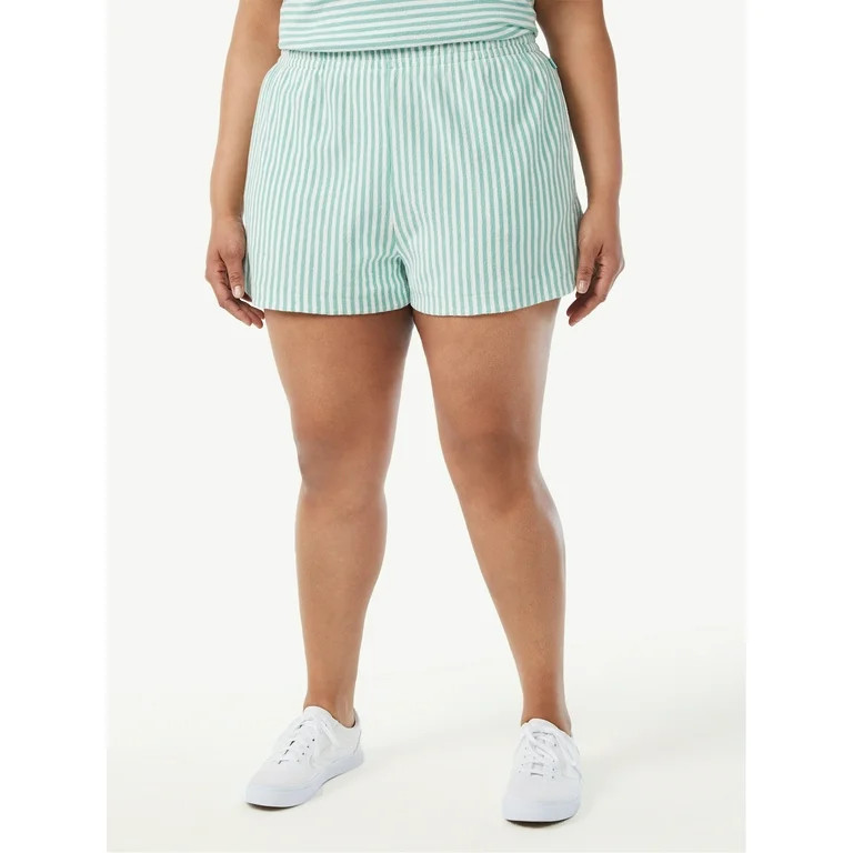 Free Assembly Women's Cotton Shorts with Side Slits | Walmart (US)
