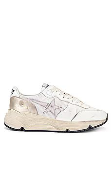 Golden Goose Running Sneaker in White, Orchid Hush, & Platinum from Revolve.com | Revolve Clothing (Global)