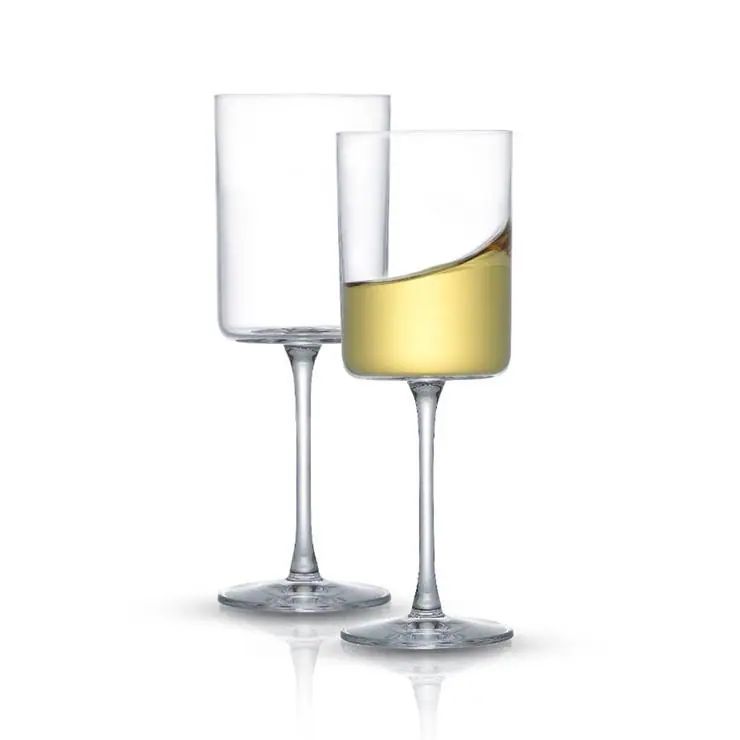 JoyJolt Claire Crystal White Wine Glasses 11.4 oz, Set of 2 (Set of 2) | Bed Bath & Beyond