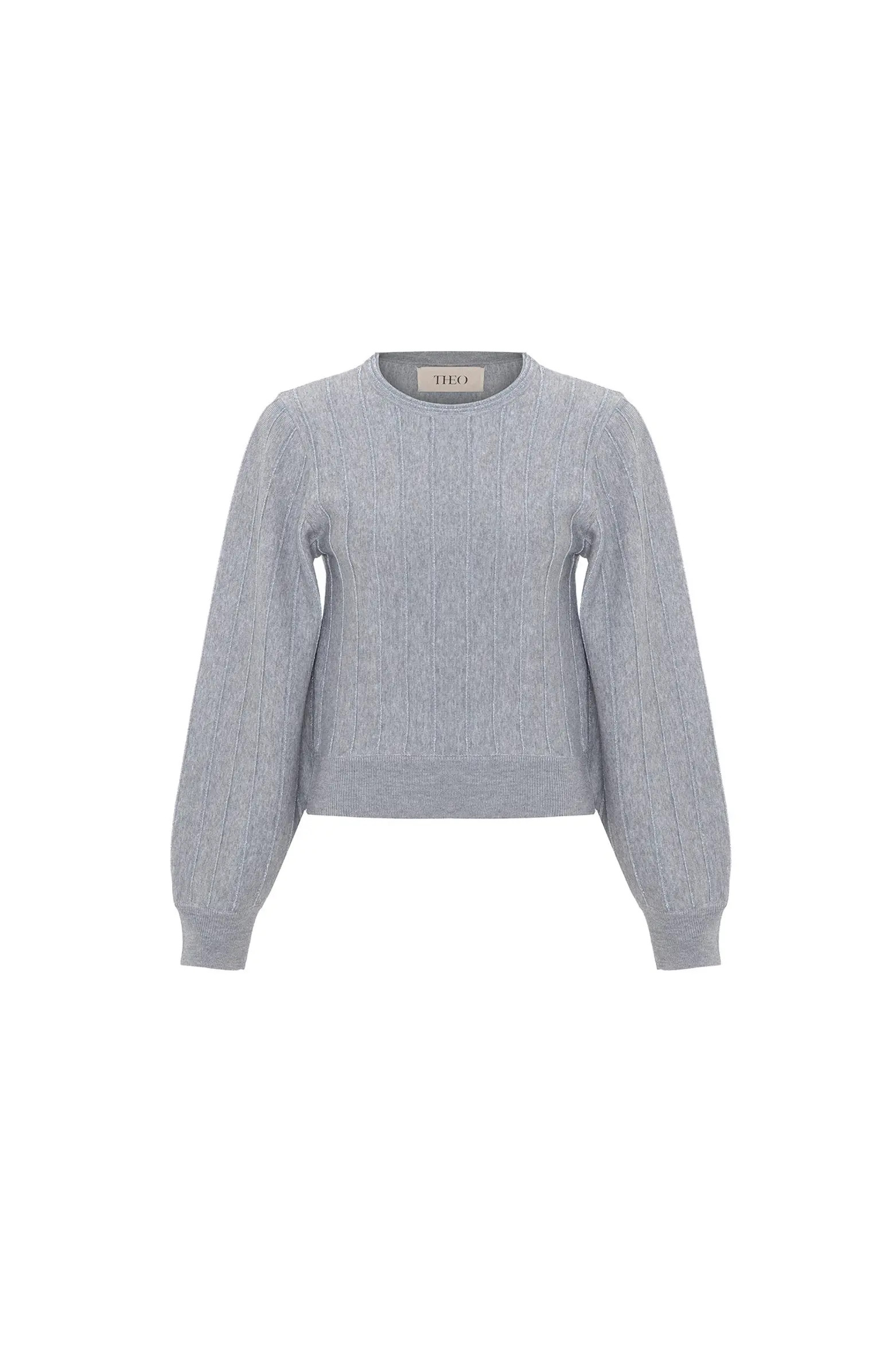 THEO The Label Ersa Shimmer Rib Stripe Sweater | Nordstrom | Nordstrom