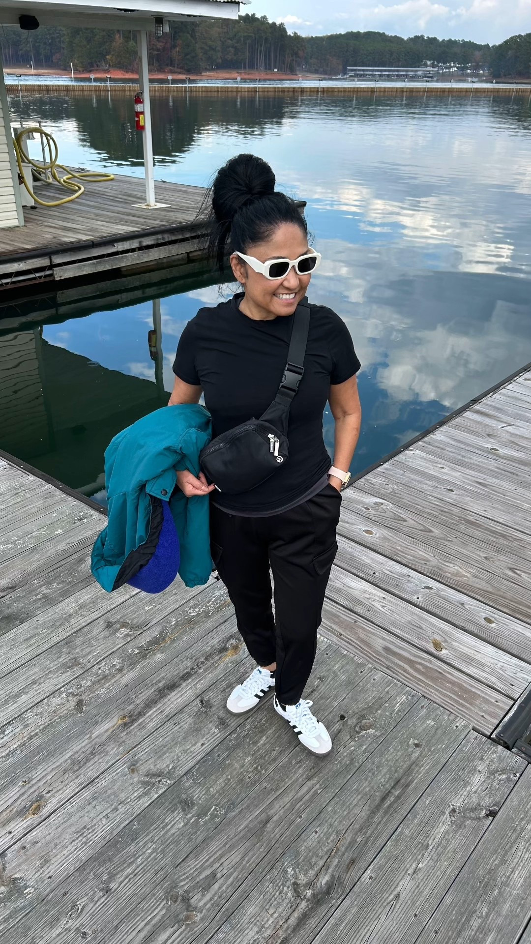 When your outfit can go from dockside strolls to lunch in town without a wardrobe change — that’s what I call a win! 

Would you wear this lakeside look? Comment below and tap to shop my easy, everyday pieces on LTK! 

#LakeOOTD #EffortlessStyle #WeekendVibes #ComfyChic #ShopTheLook

#LTKShoeCrush #LTKStyleTip