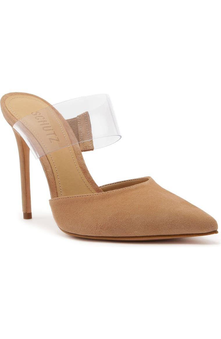 Sionne Clear Strap Pointed Toe Mule | Nordstrom