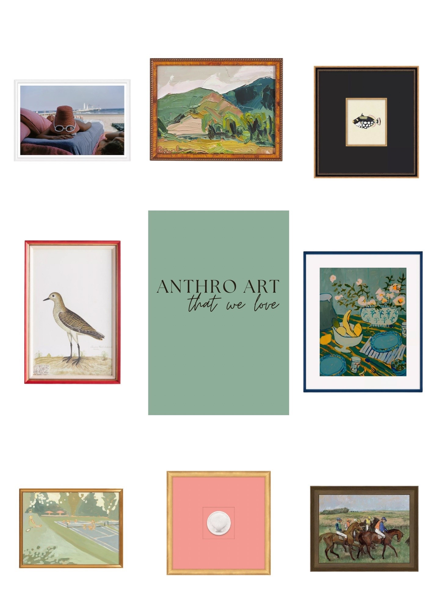 Anthro art that we love 🤍 Curated my favorite Anthropologie wall art finds — from vintage coastal photography and landscape paintings to charming bird prints, still life artwork, and statement gallery wall pieces. Perfect for elevating your space with classic, collected style and designer-inspired home decor.

✨ Timeless artwork
✨ Vintage + modern mix
✨ Gallery wall inspiration
✨ Elevated home styling

Shop these Anthropologie art picks, framed prints, and unique wall decor to refresh your living room, bedroom, or entryway.

#LTKhome #AnthroHome #Anthropologie #WallArt #GalleryWall #HomeDecor #InteriorStyle #CollectedHome #CoastalDecor #VintageInspired