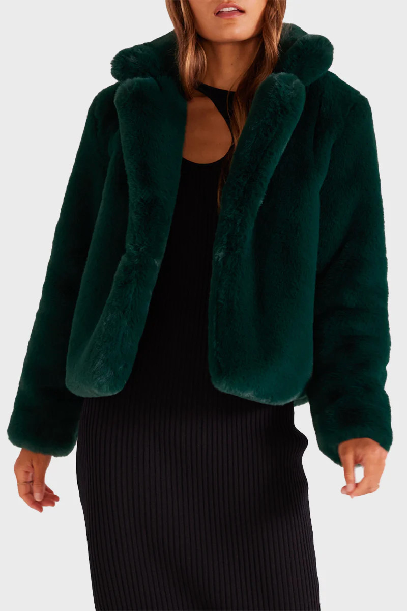 Mink Pink Racquel Faux Fur Jacket | Gibson