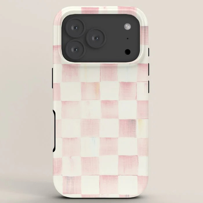 Society6 x Mackenzie Childs Rosy Check iPhone Case | Society6