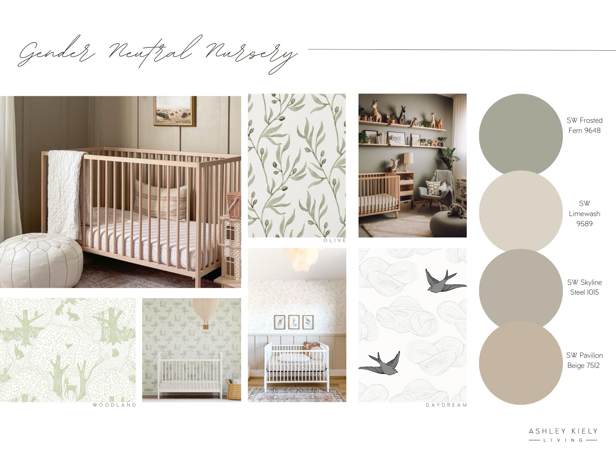 Neutral nursery wallpaper and paint colors that we love! 

#LTKBump #LTKKids #LTKHome